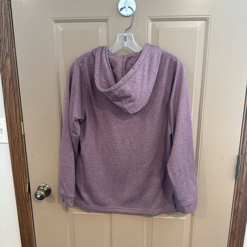 Wrangler Women's Purple V-Neck Hoodie - Picture 3 of 3
